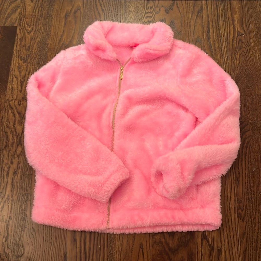 Lilly Pulitzer Pink Fuzzy Jacket